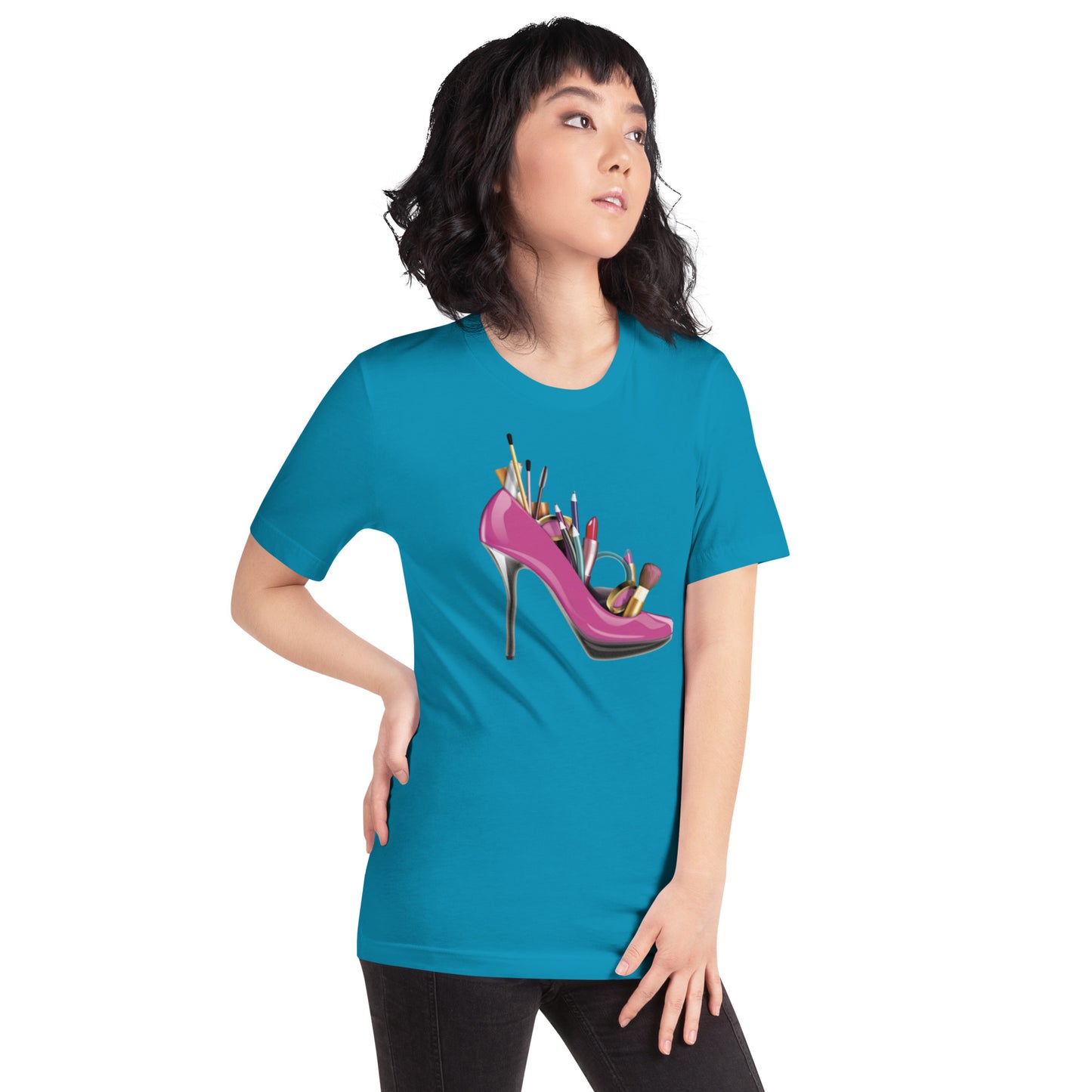 Heeled Unisex t-shirt