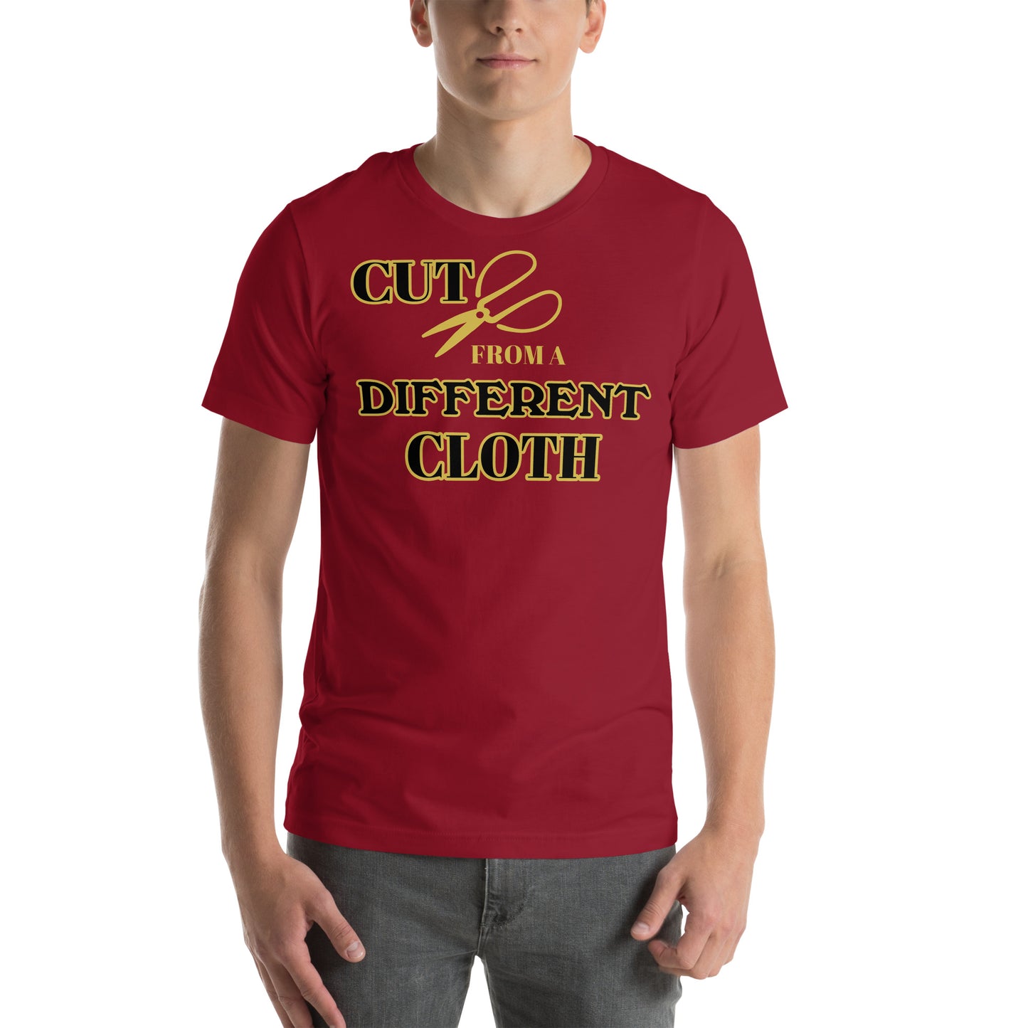 Cut from a different cloth Unisex t-shirt