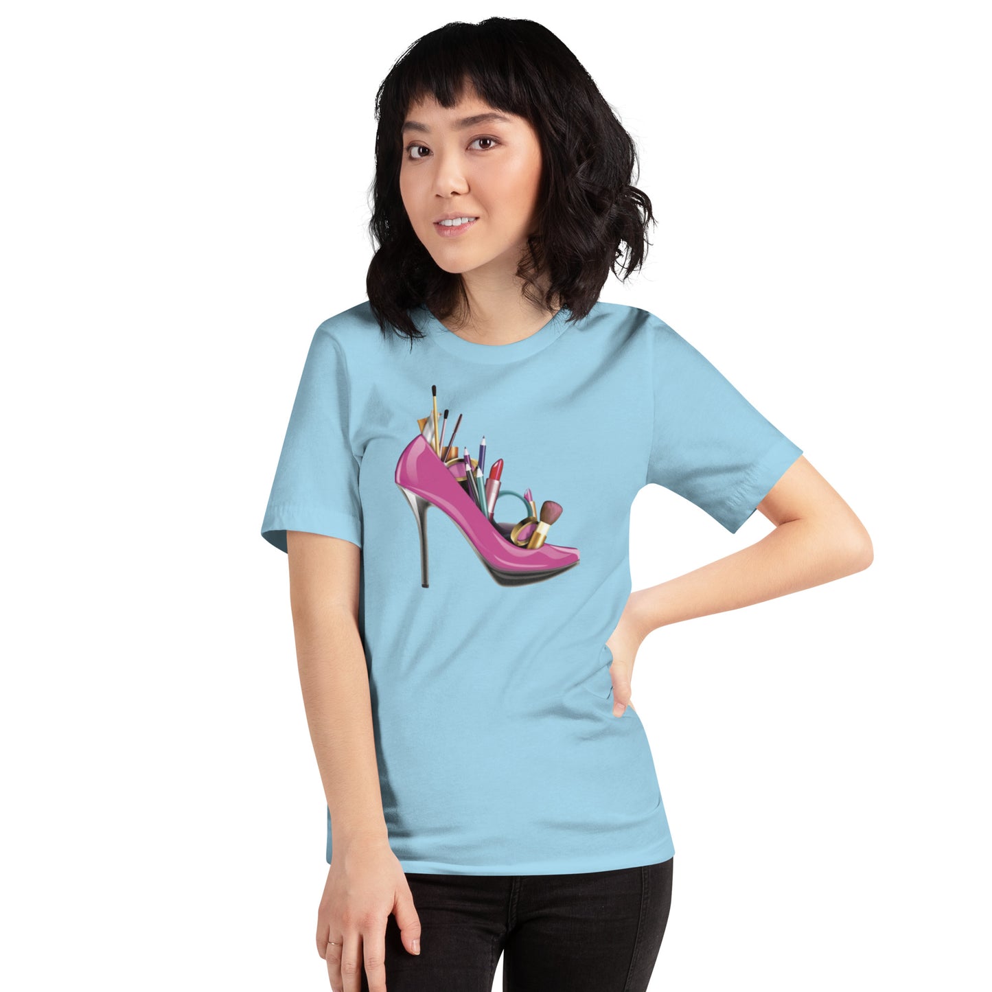 Heeled Unisex t-shirt