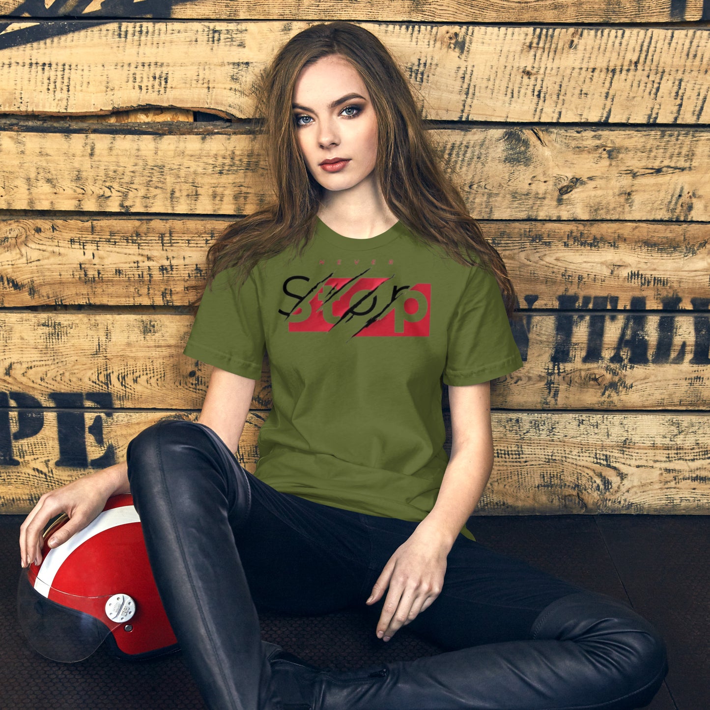 Never Stop Unisex t-shirt