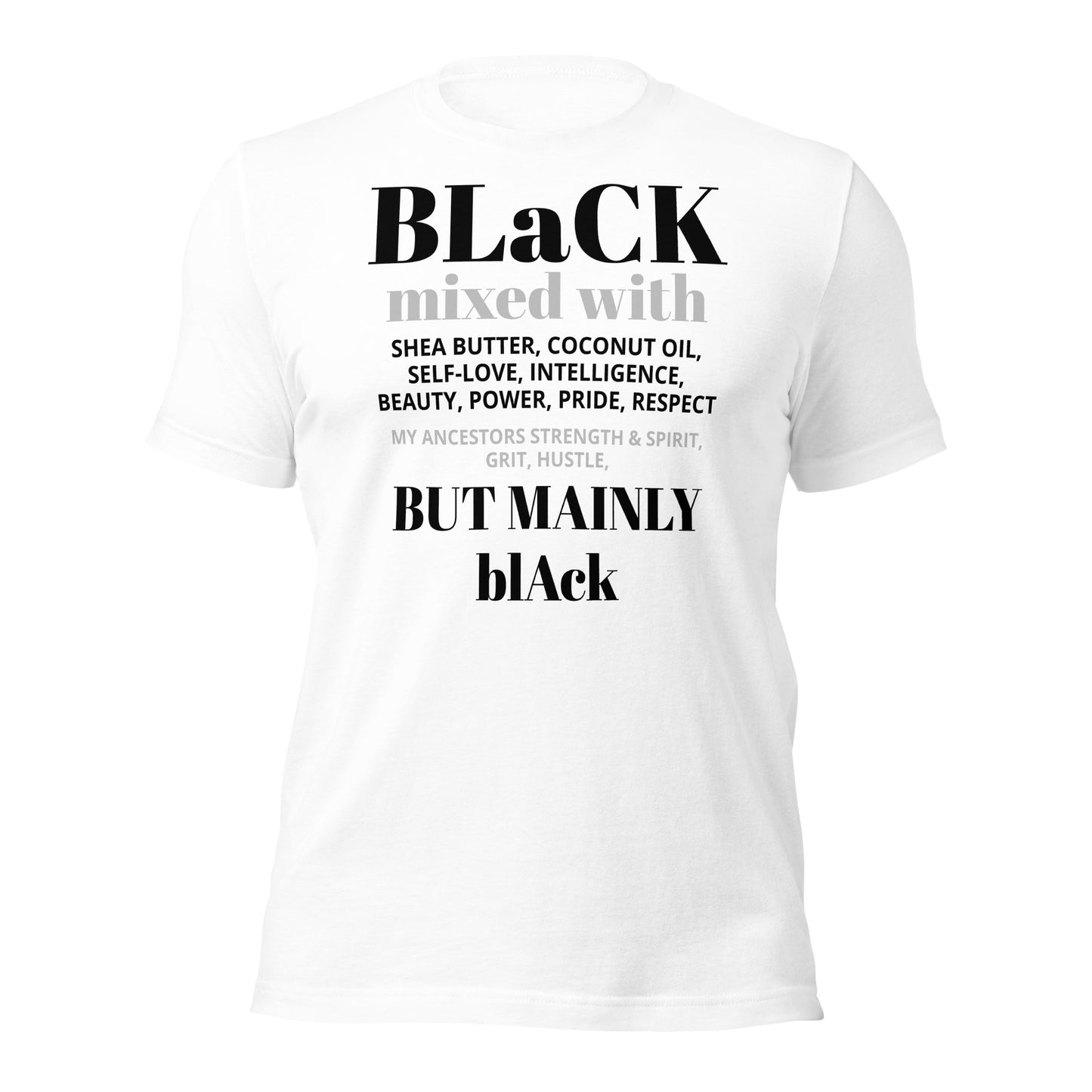 BLACK mixed with Unisex t-shirt