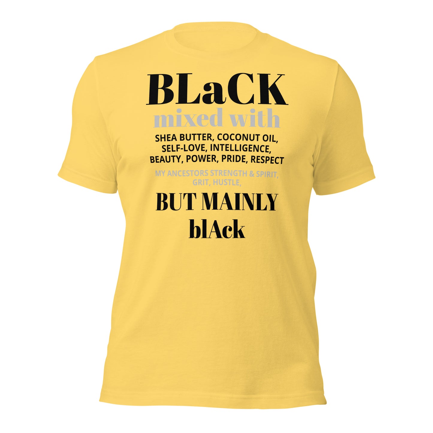 BLACK mixed with Unisex t-shirt