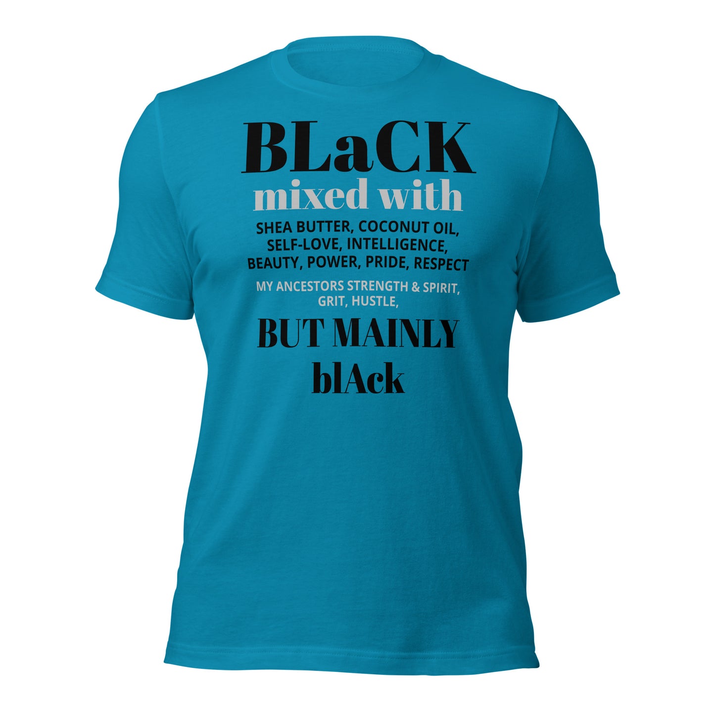 BLACK mixed with Unisex t-shirt