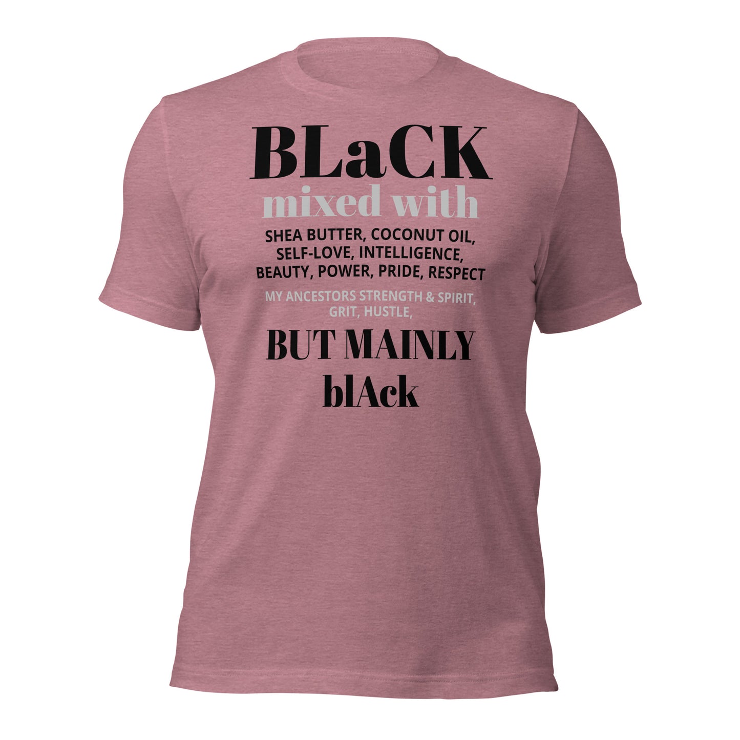 BLACK mixed with Unisex t-shirt