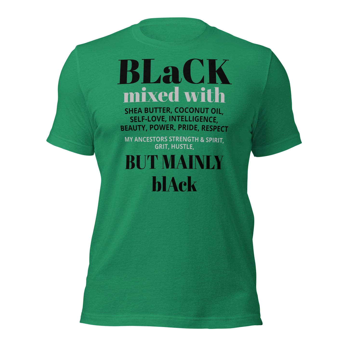 BLACK mixed with Unisex t-shirt