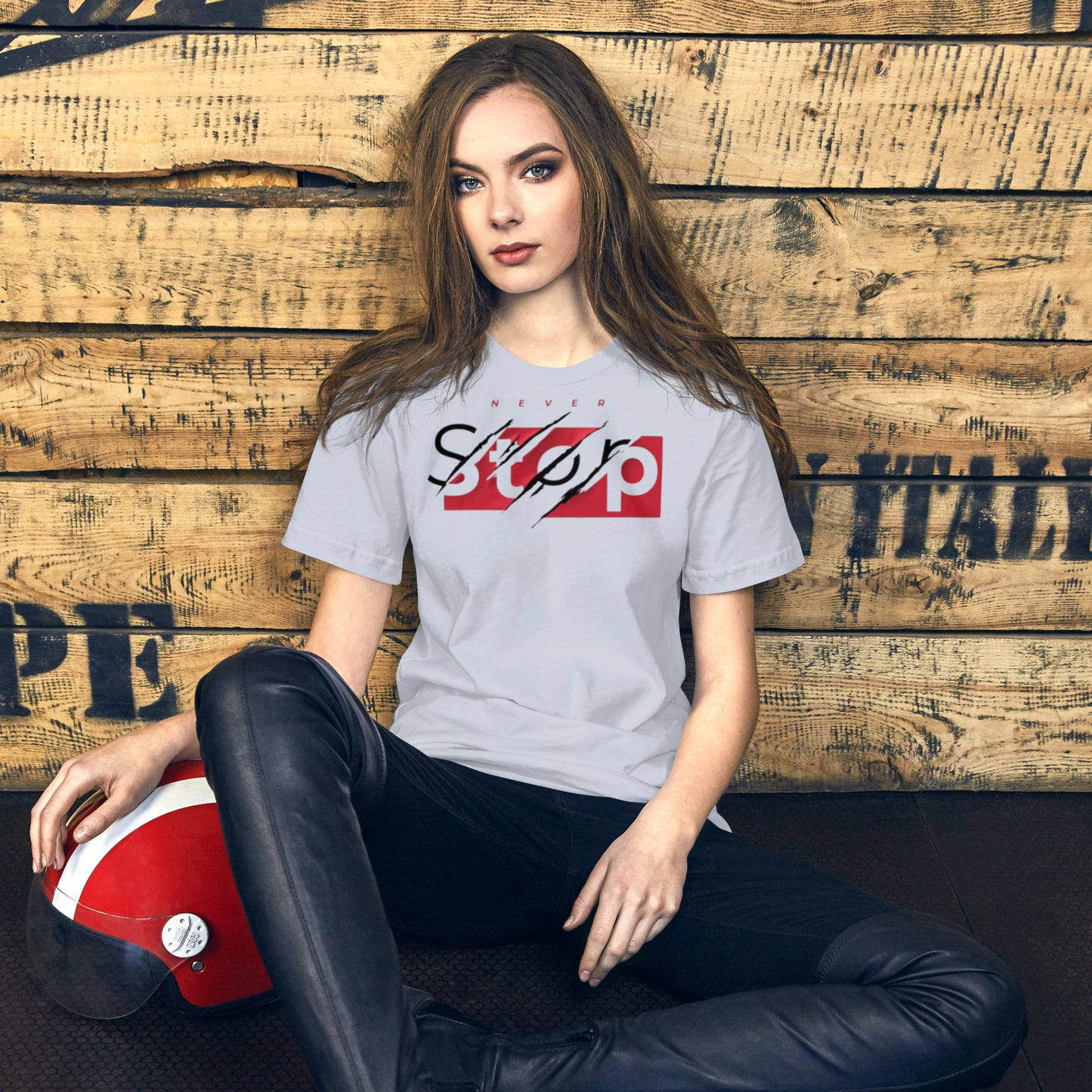 Never Stop Unisex t-shirt