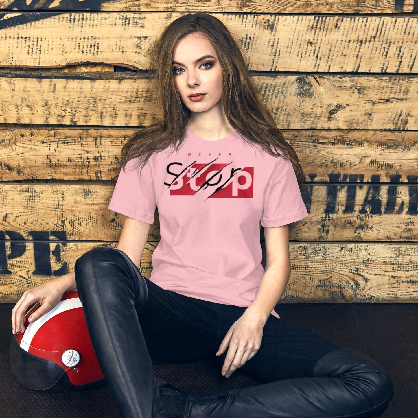 Never Stop Unisex t-shirt