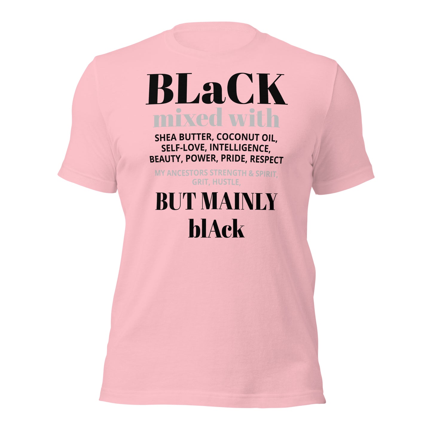 BLACK mixed with Unisex t-shirt