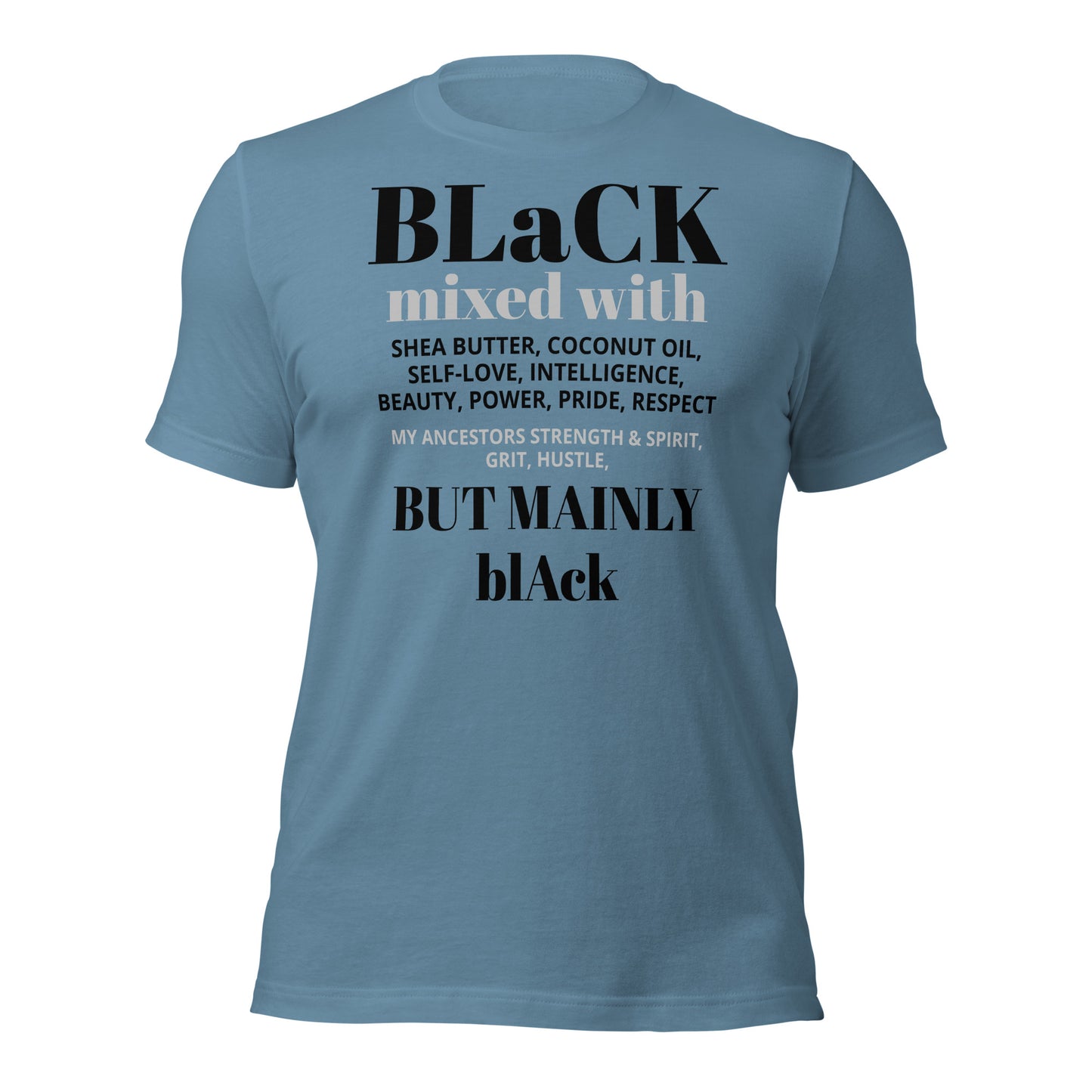 BLACK mixed with Unisex t-shirt