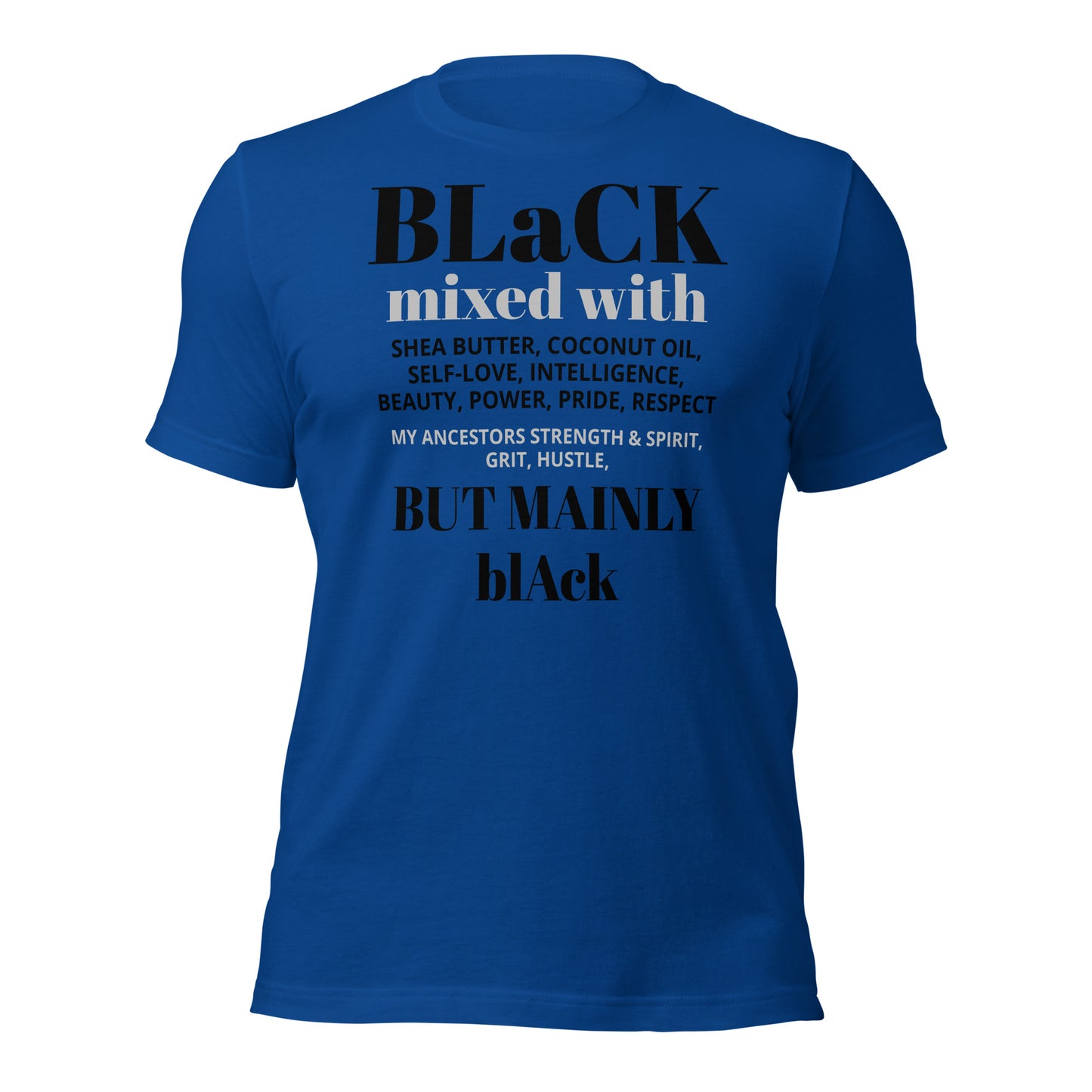 BLACK mixed with Unisex t-shirt