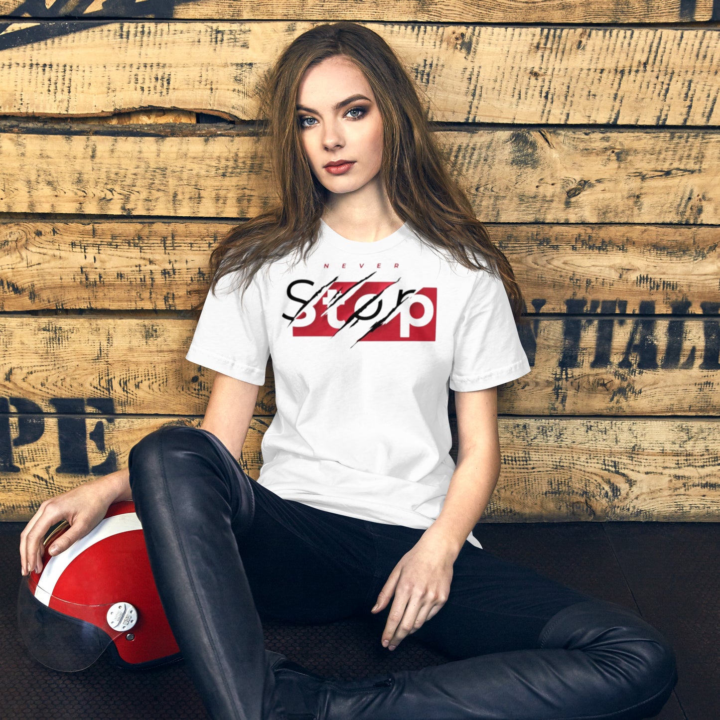 Never Stop Unisex t-shirt