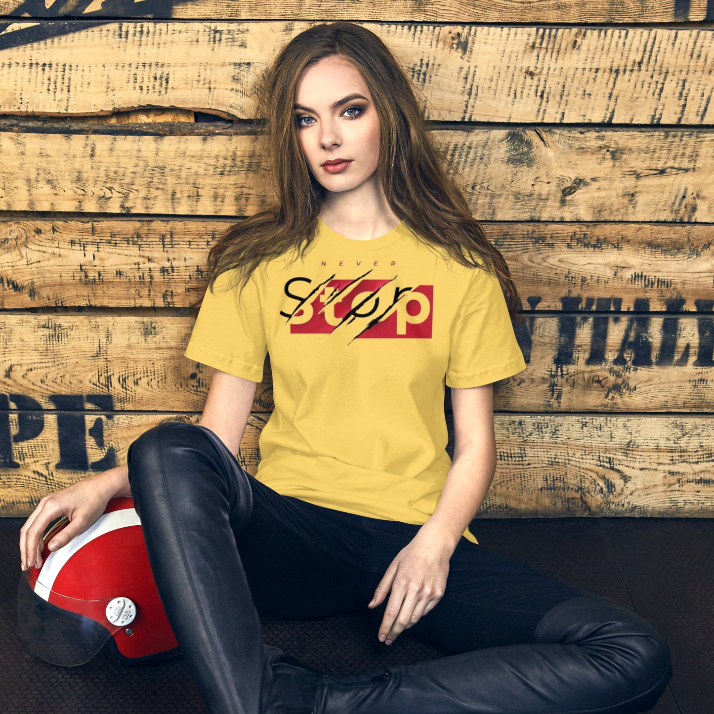 Never Stop Unisex t-shirt